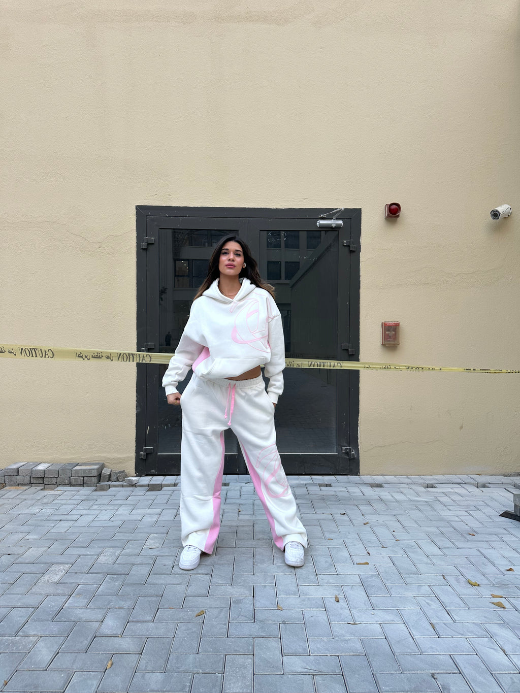 White cursed pants