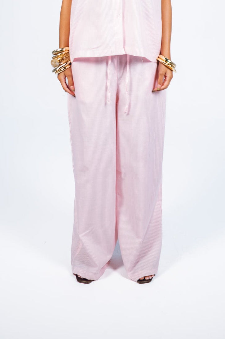 STRIPED PANTS - PINK