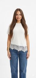White lace T-shirt