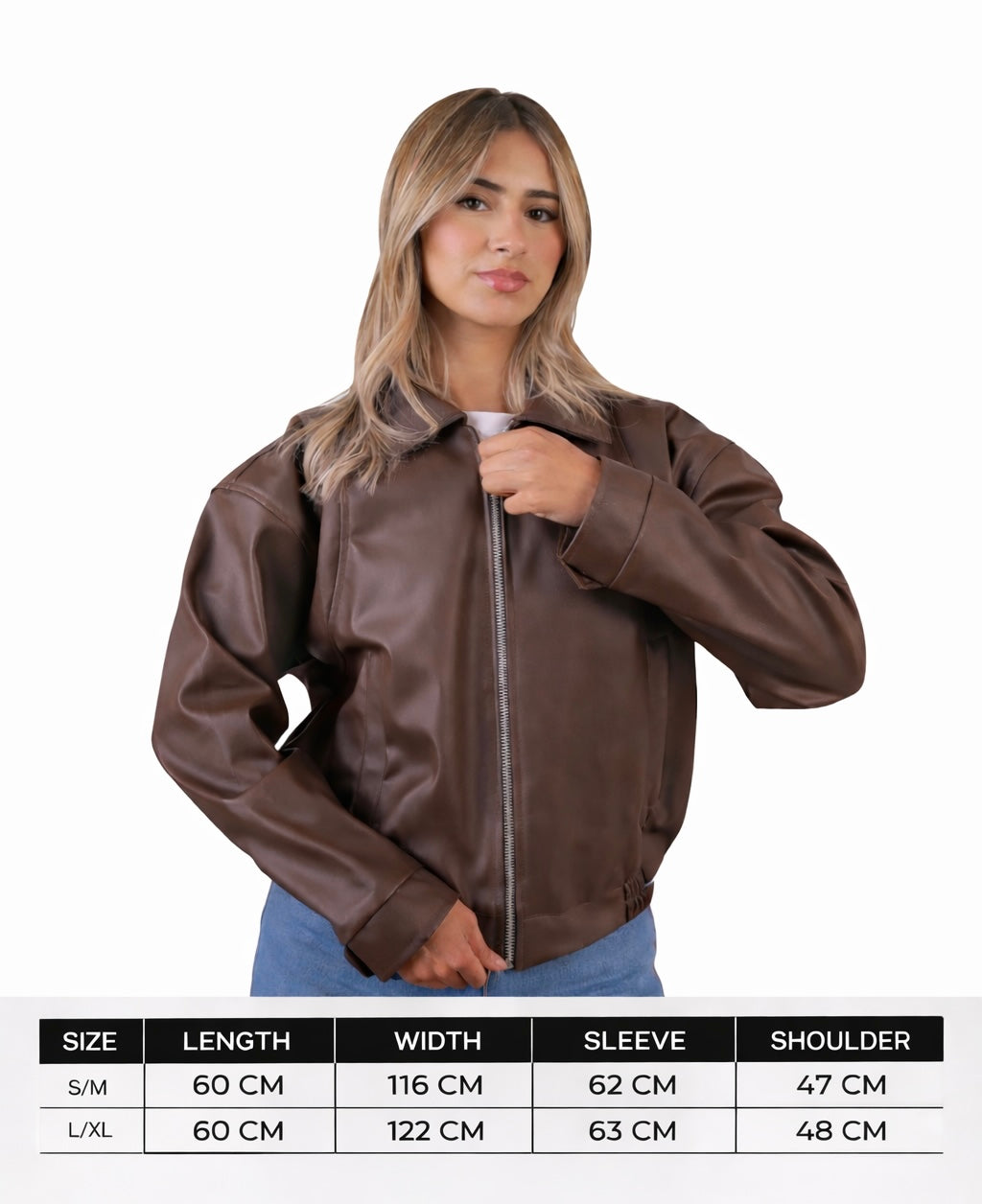 CROPPED BLACK LEATHER JACKET