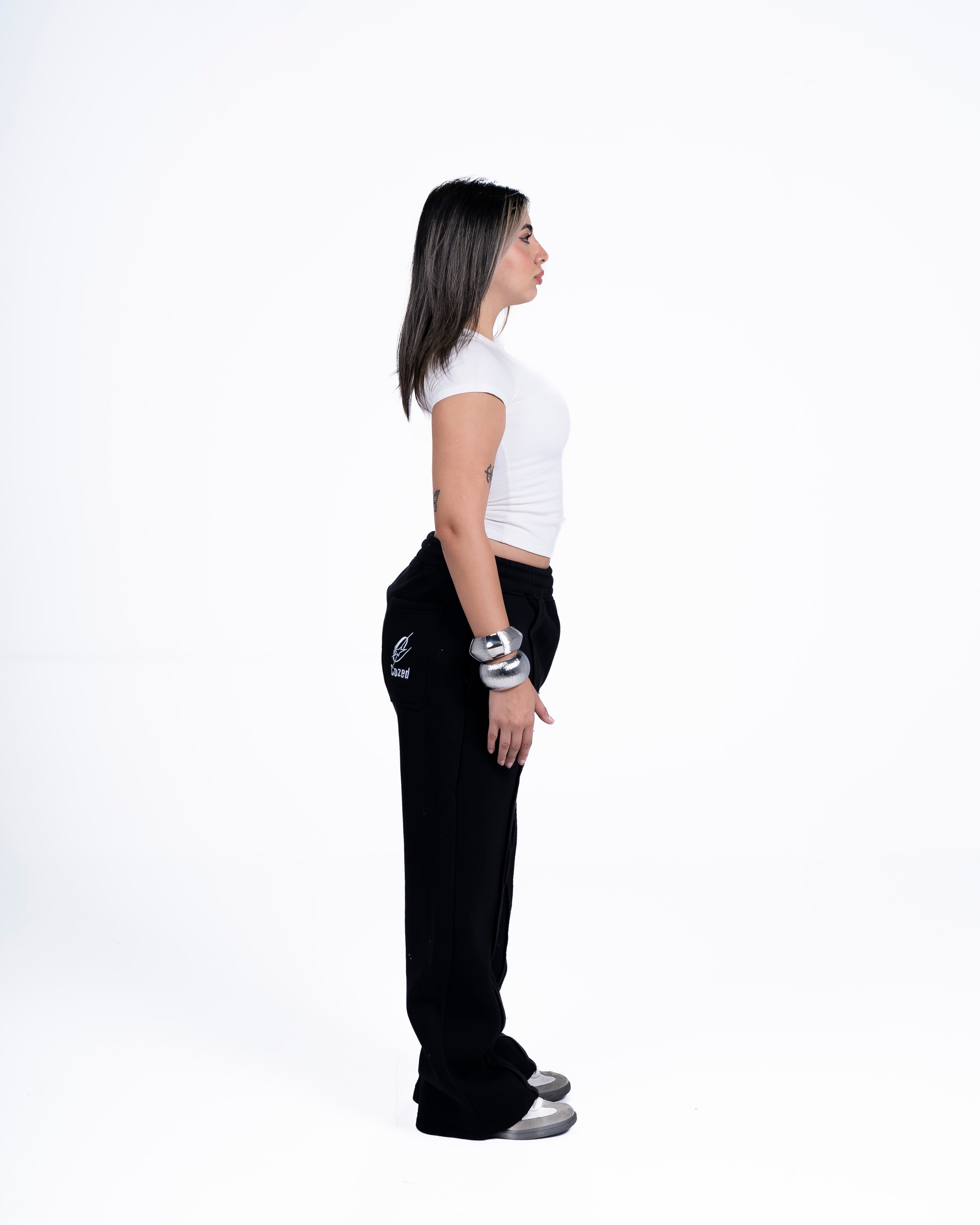 COZED BLACK BASIC SWEATPANTS