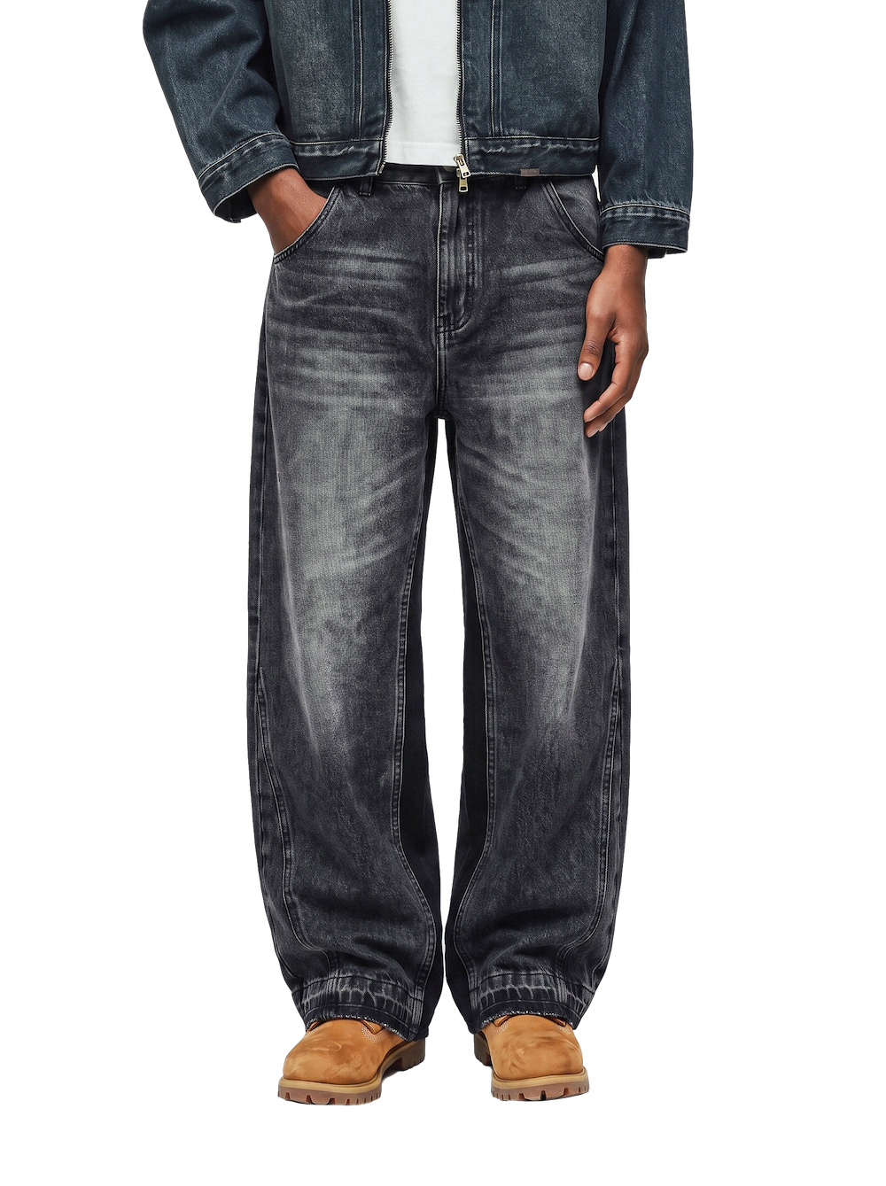 BLACK OUTLINE JEANS
