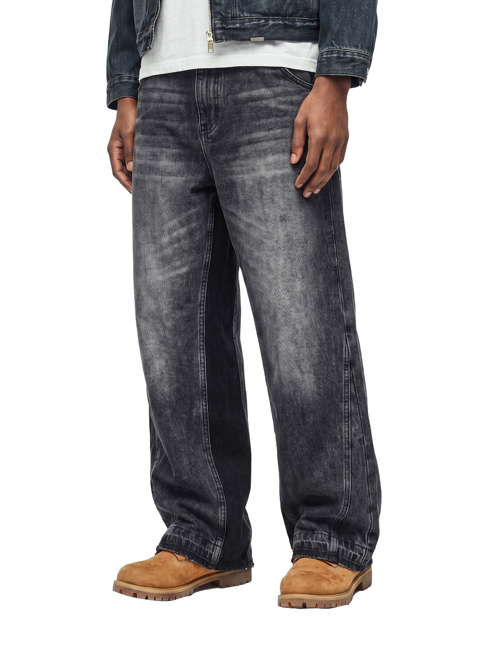 BLACK OUTLINE JEANS