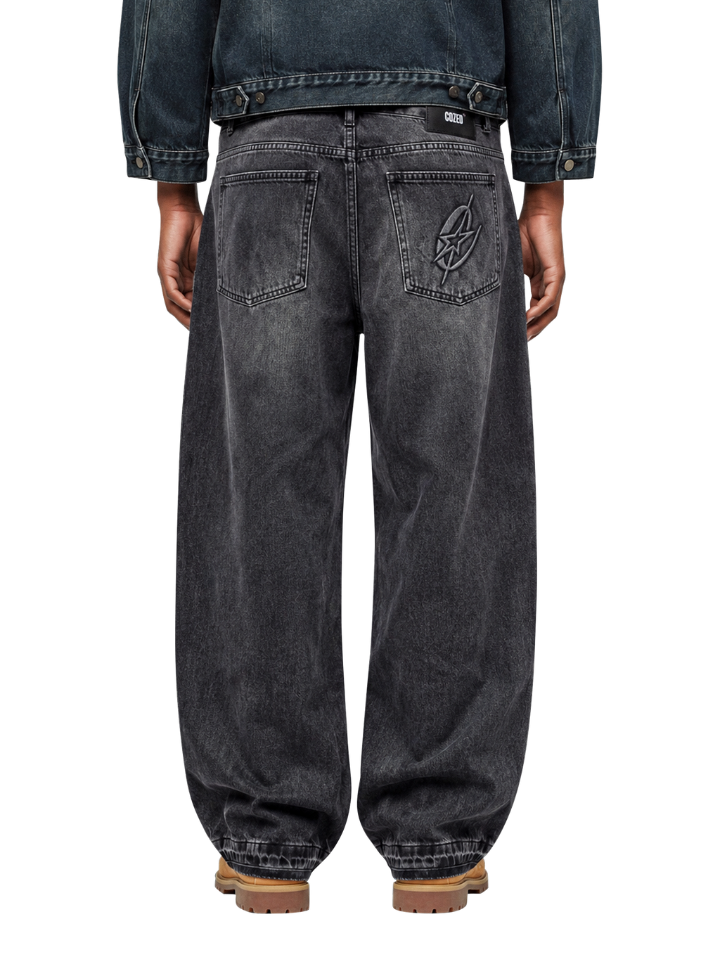 BLACK OUTLINE JEANS