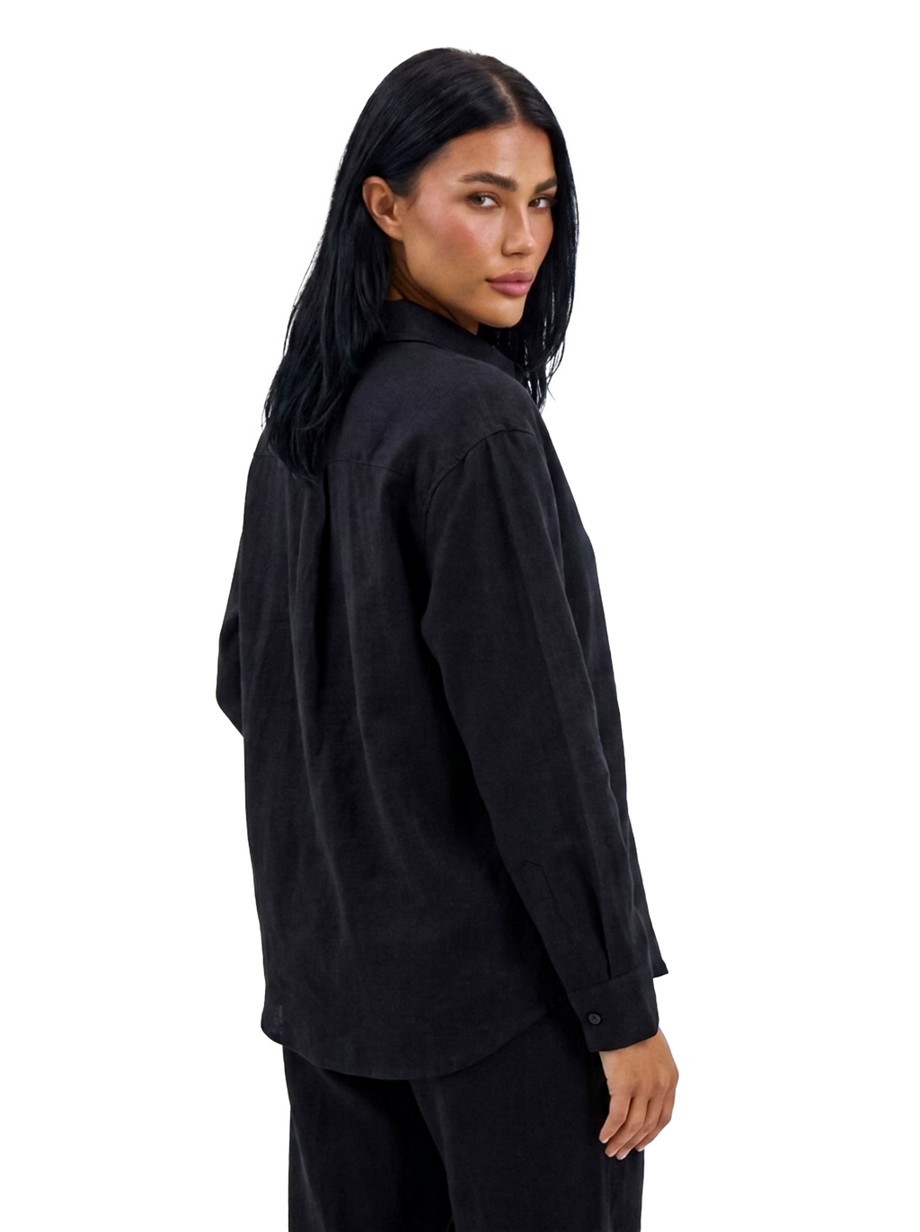 Linen Shirt - Black