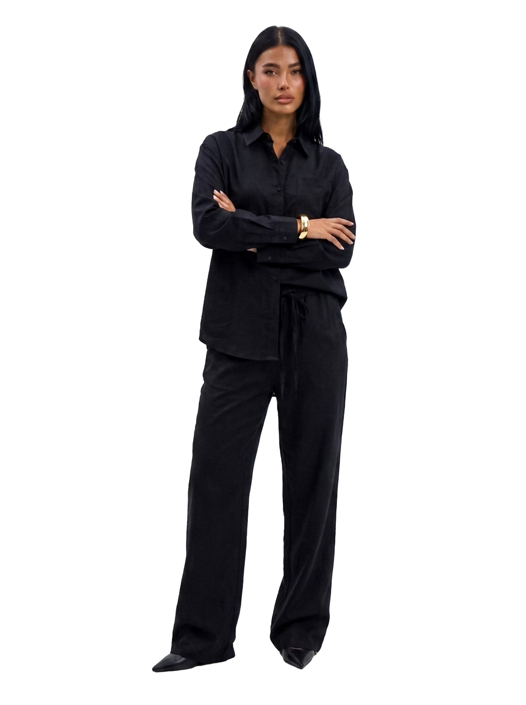 Linen Shirt - Black