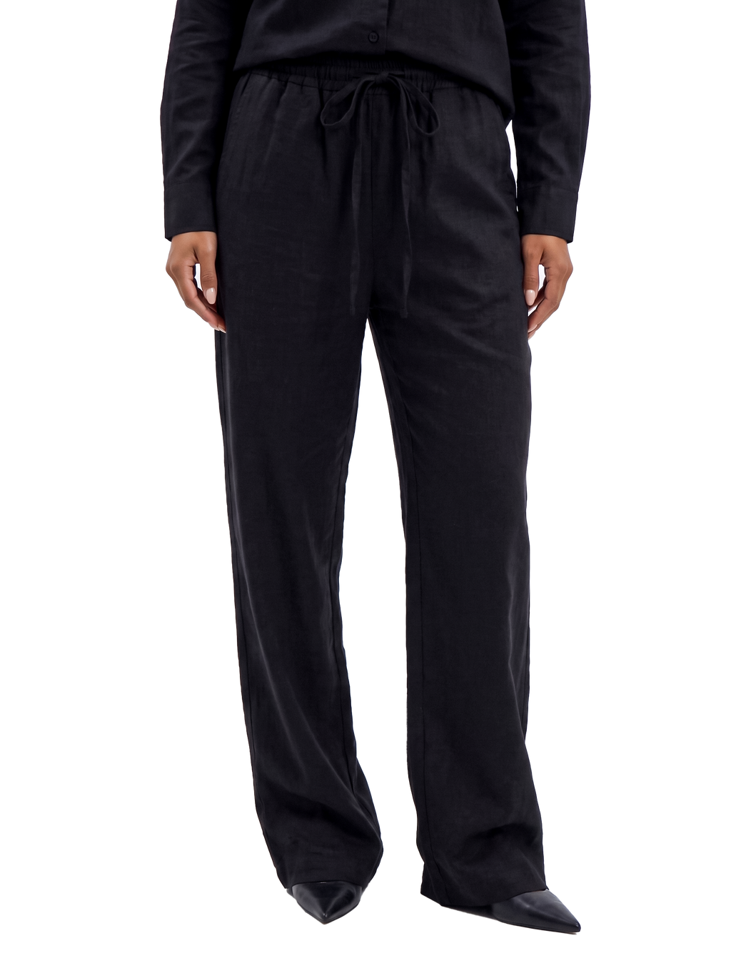Linen Pants - Black