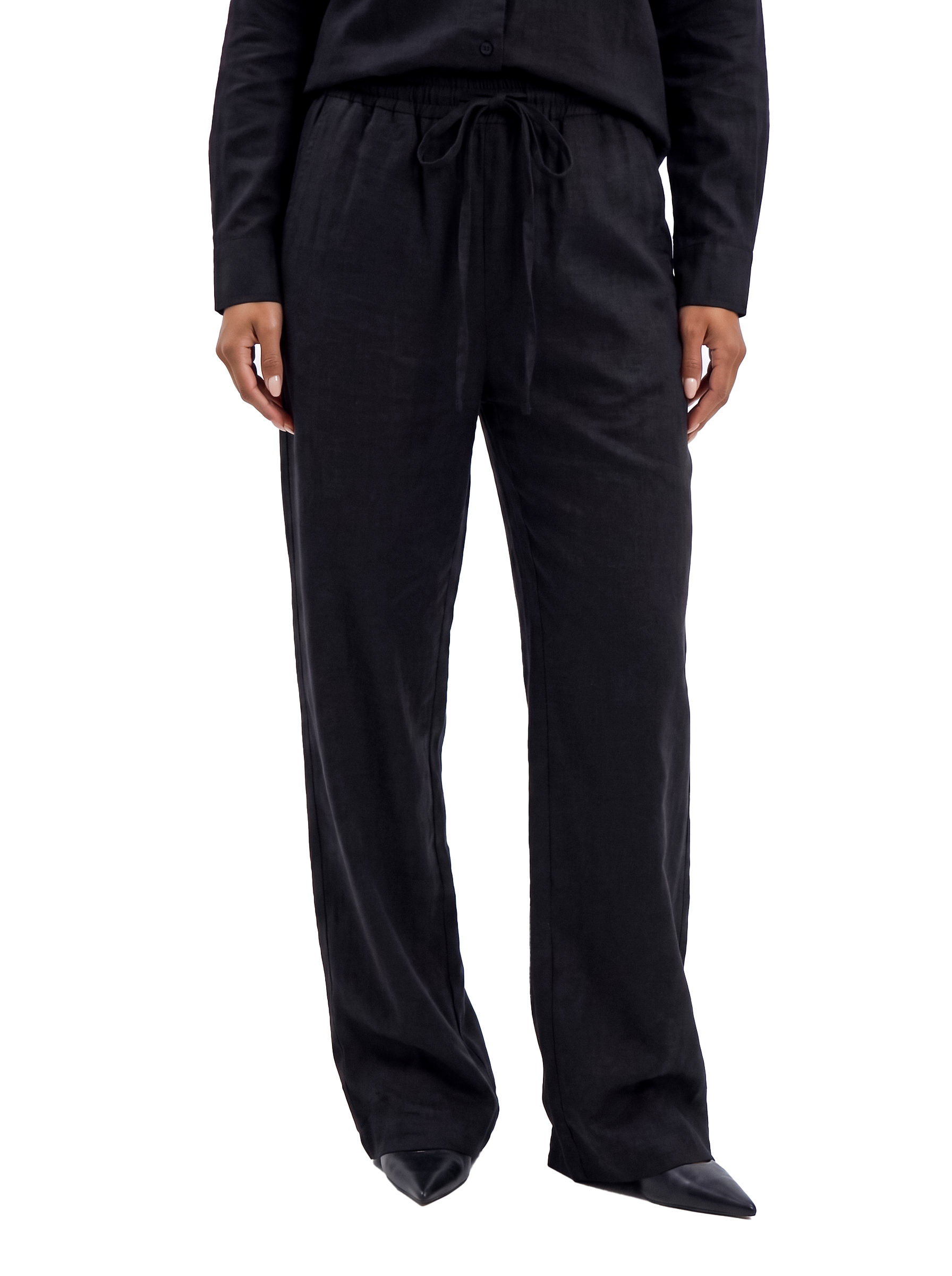 Linen Pants - Black
