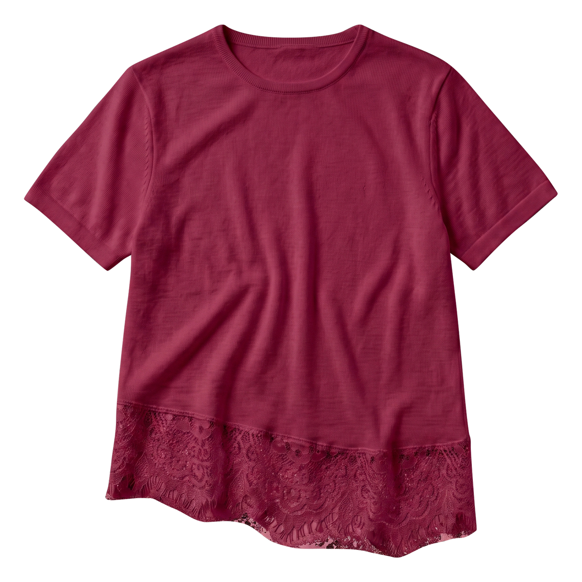 Lace Top - Burgundy