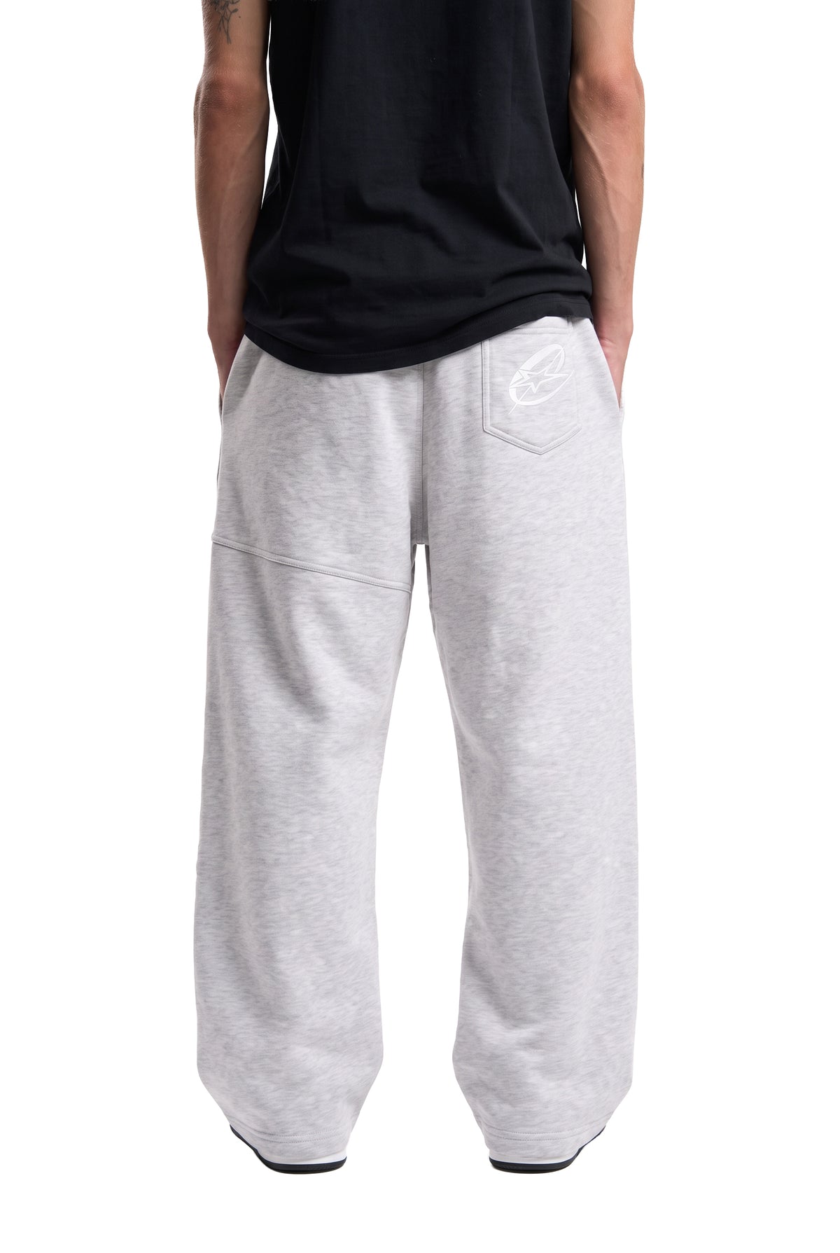 Cozed Basic Sweatpants Grey pocket detail