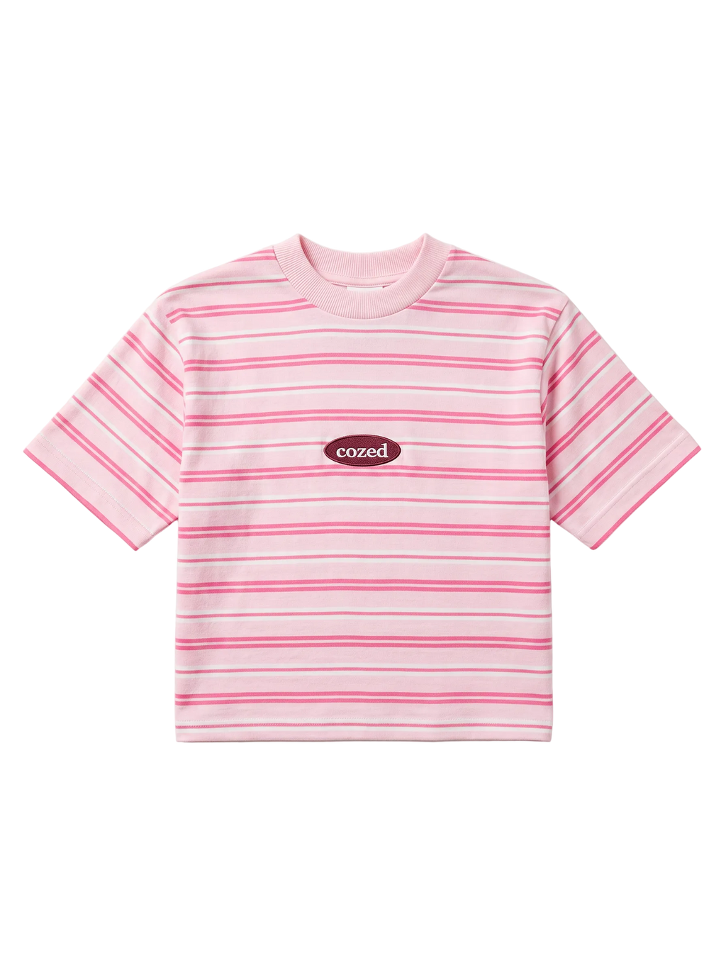Cozed knitted baby tee - Pink