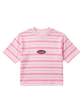 Cozed knitted baby tee - Pink