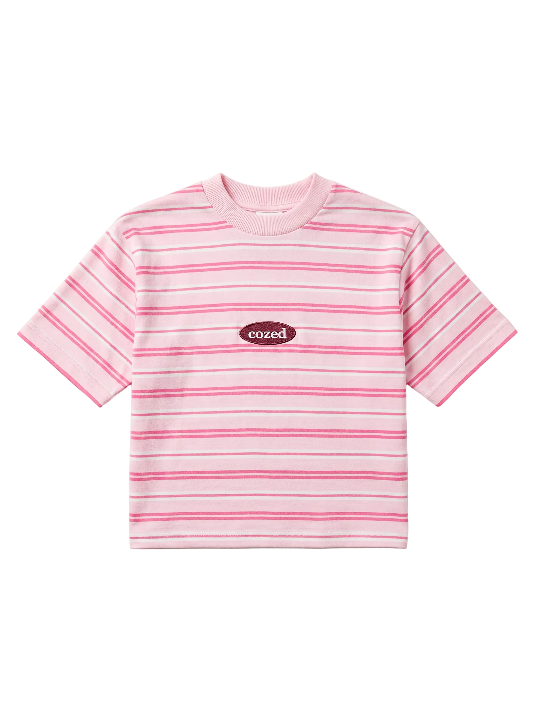 Cozed knitted baby tee - Pink