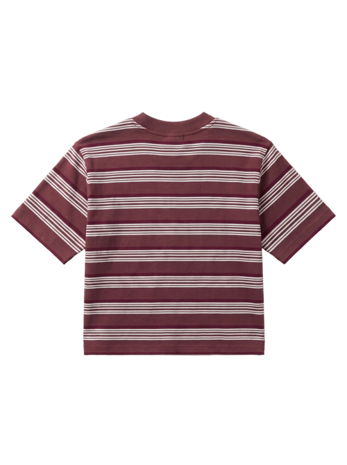 Cozed knitted baby tee - brown