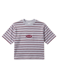 Cozed knitted baby tee- Gray