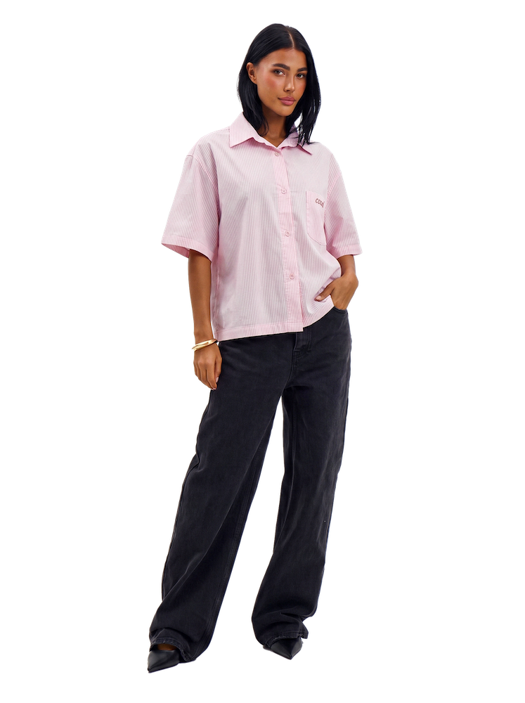 STRIPED SHIRT- PINK