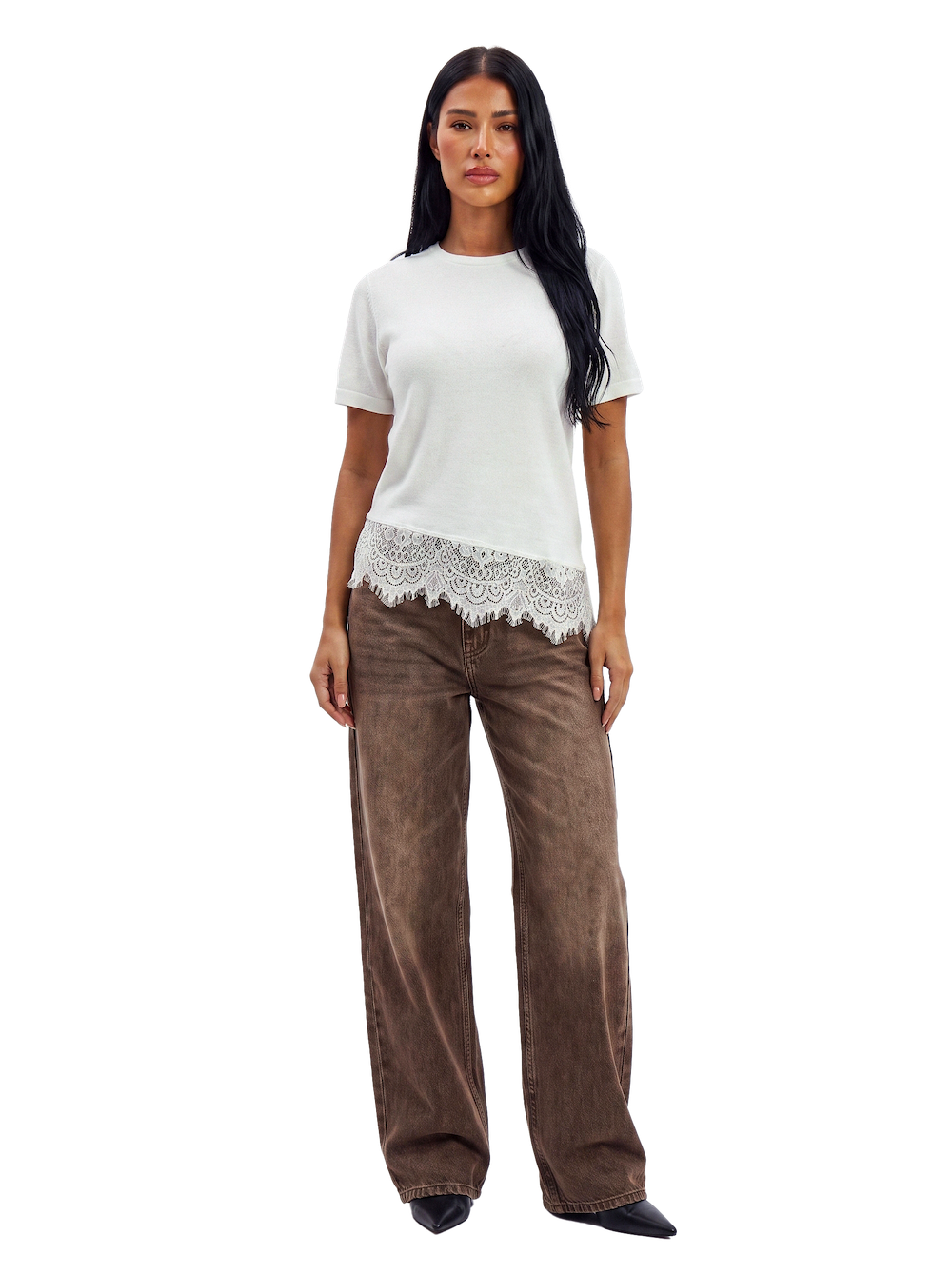 White lace T-shirt