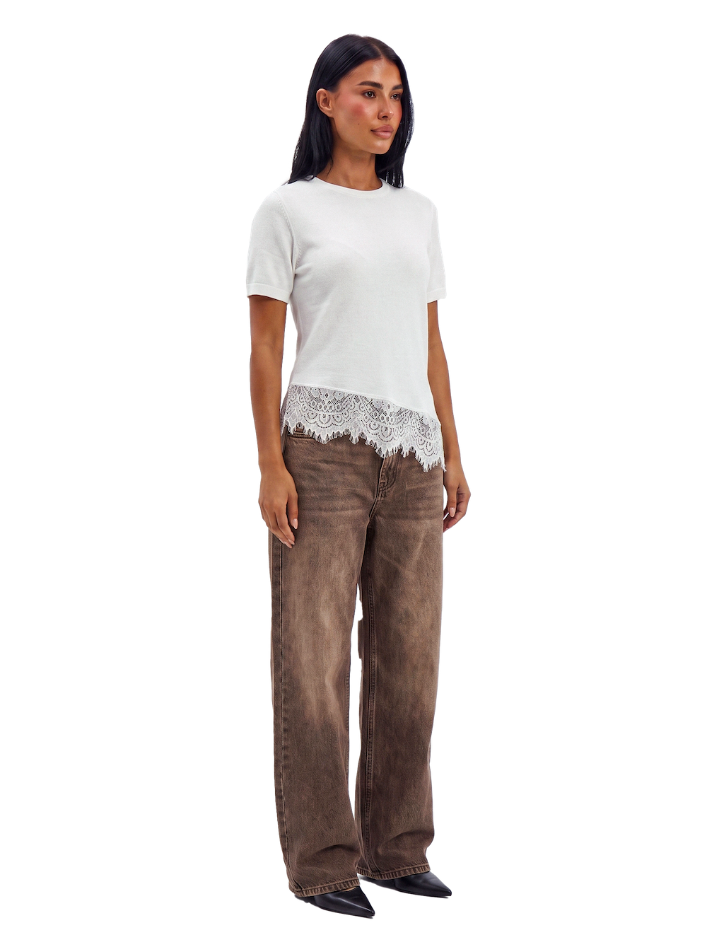 White lace T-shirt