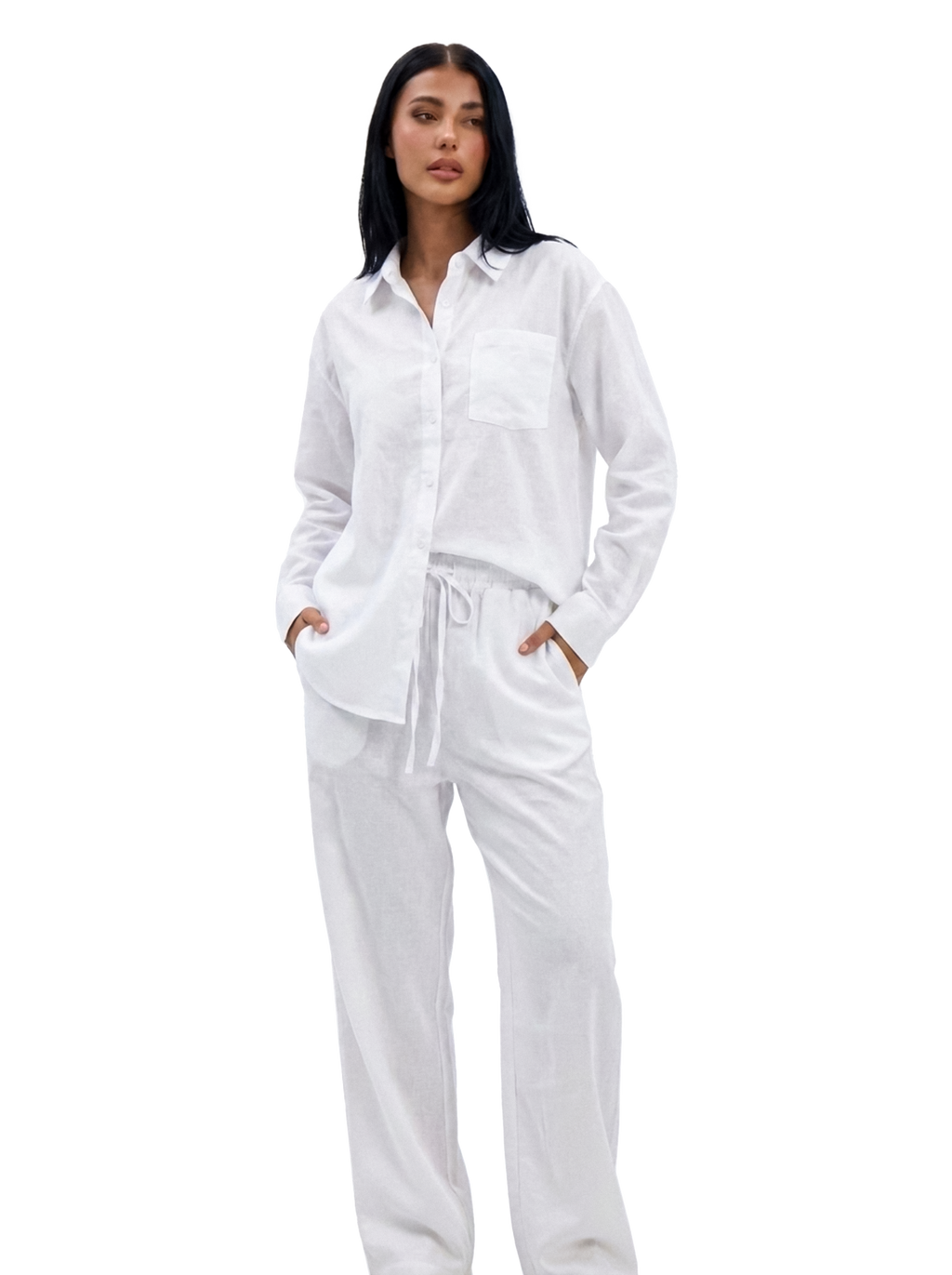 Linen pants - White