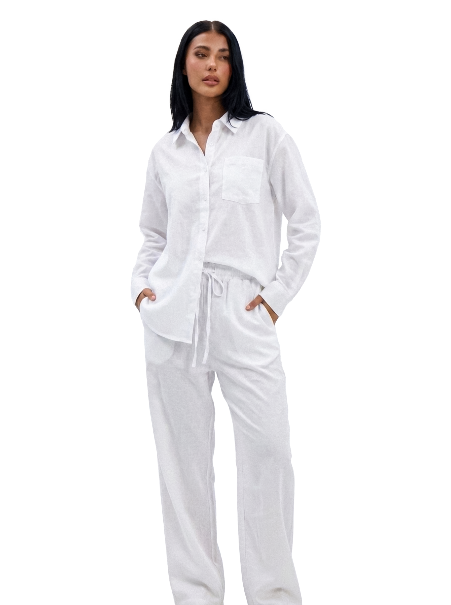 Linen pants - White