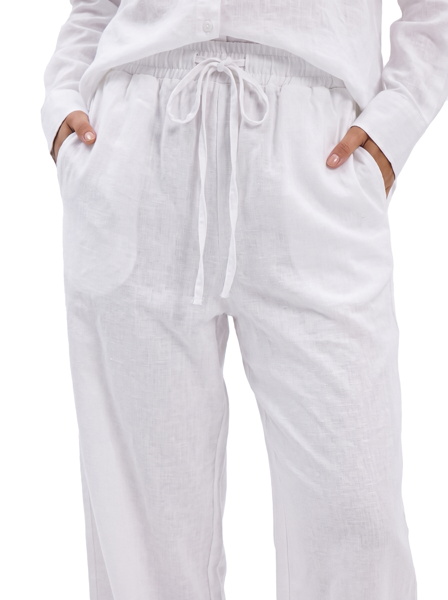 Linen pants - White