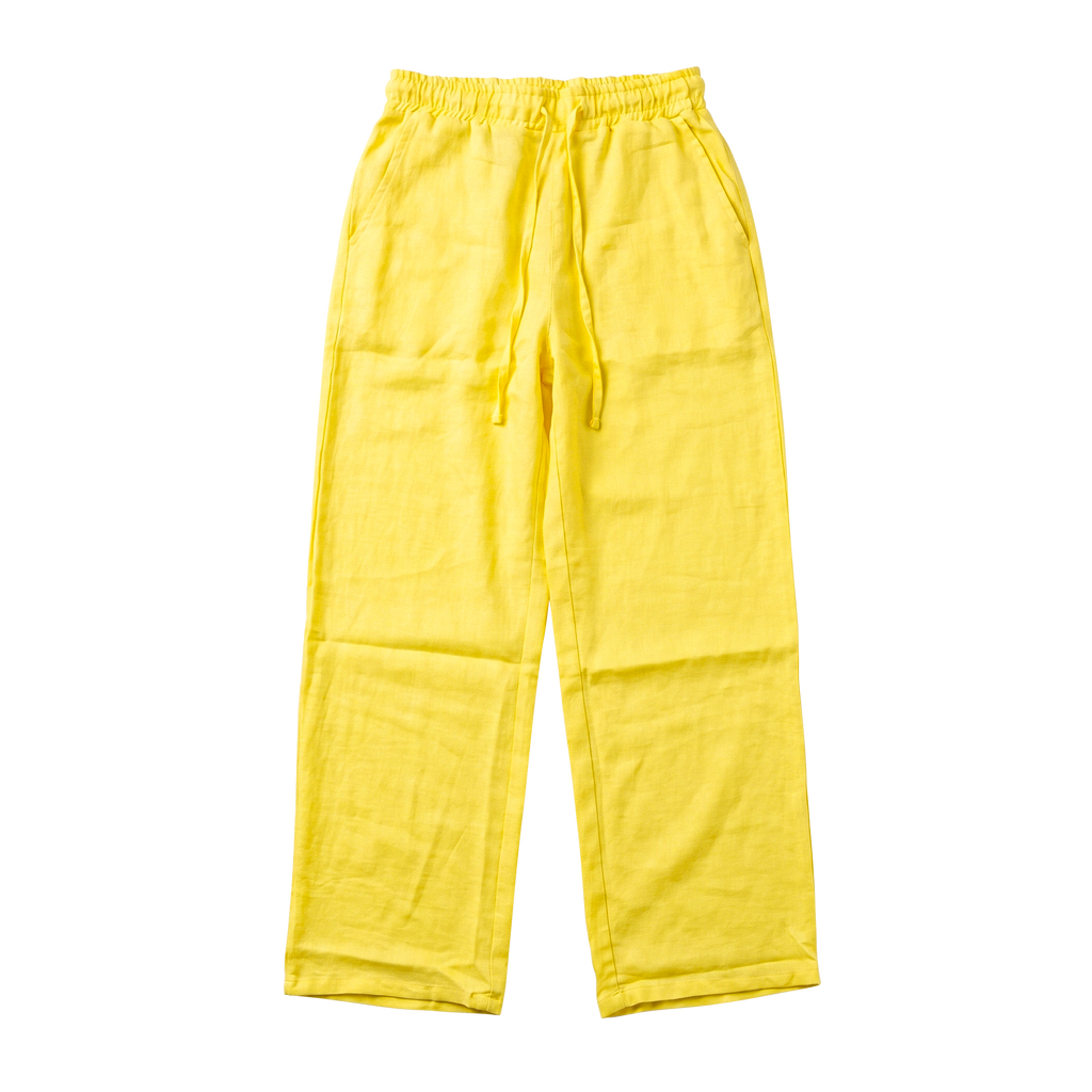 Linen Pants - Yellow