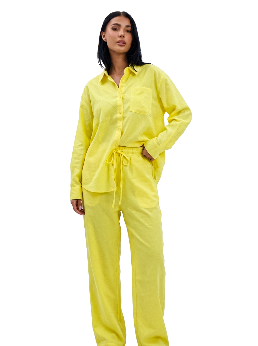 Linen Shirt - Yellow