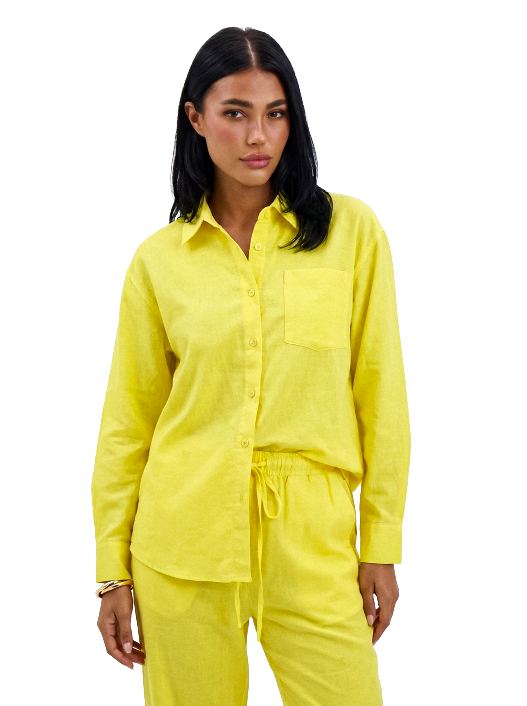 Linen Shirt - Yellow
