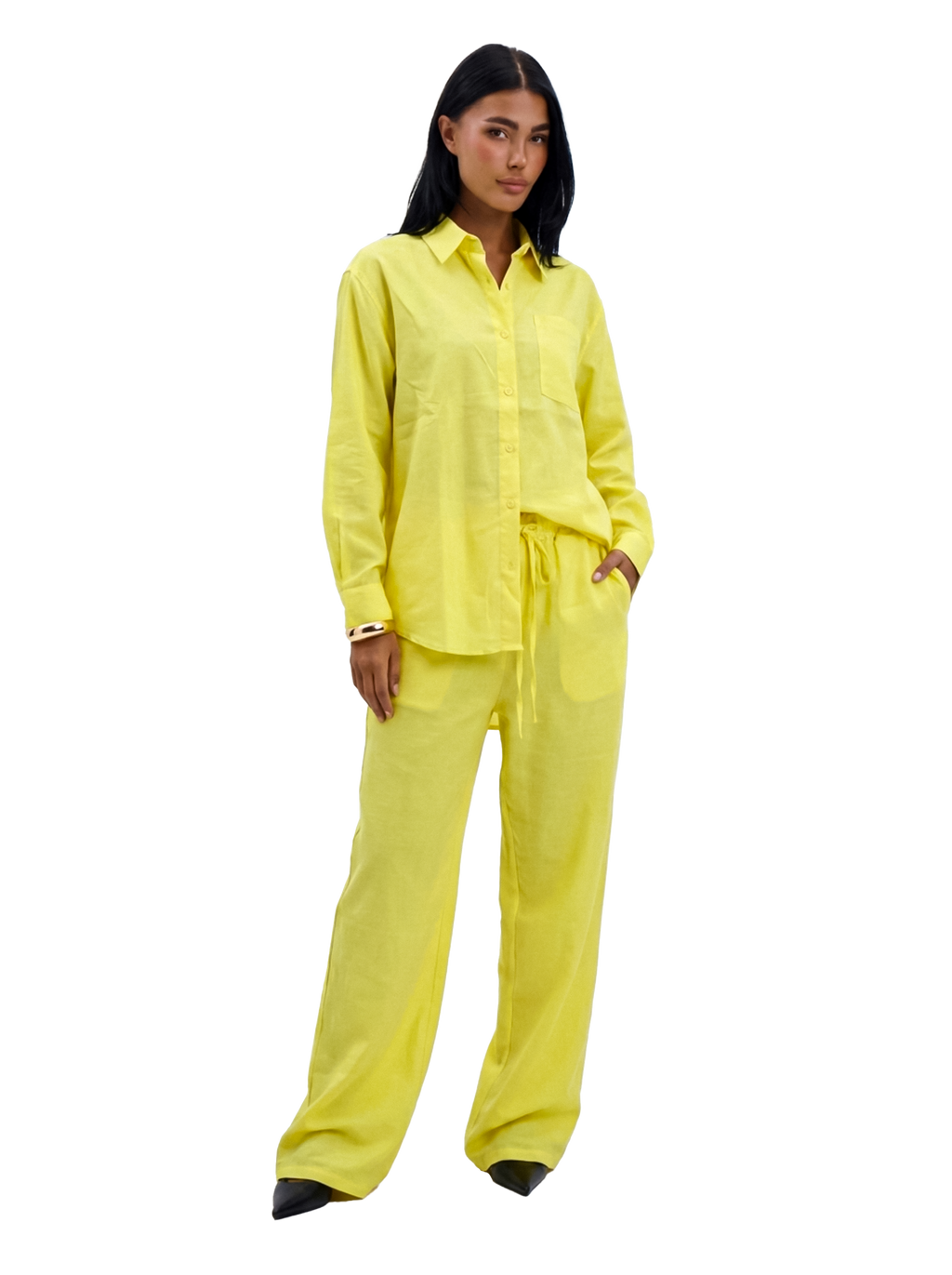 Linen Shirt - Yellow