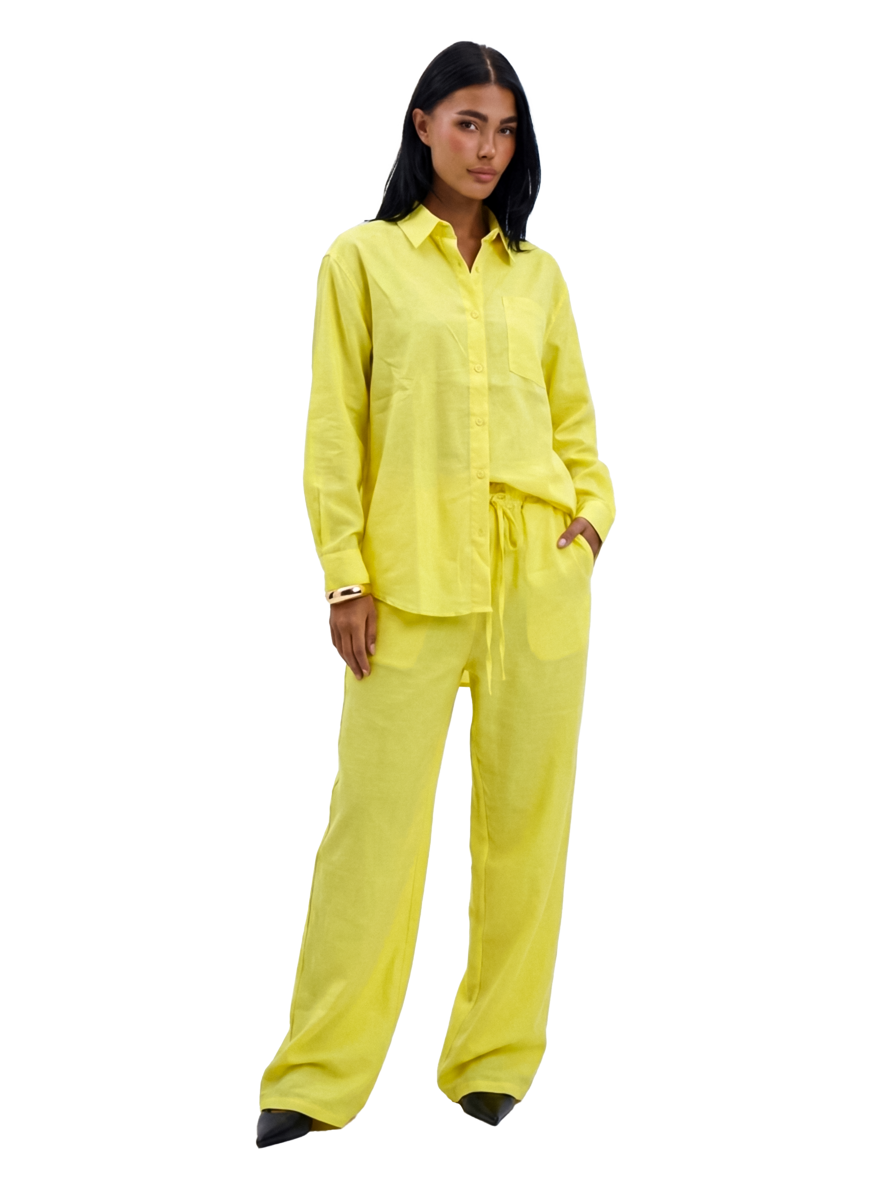 Linen Shirt - Yellow
