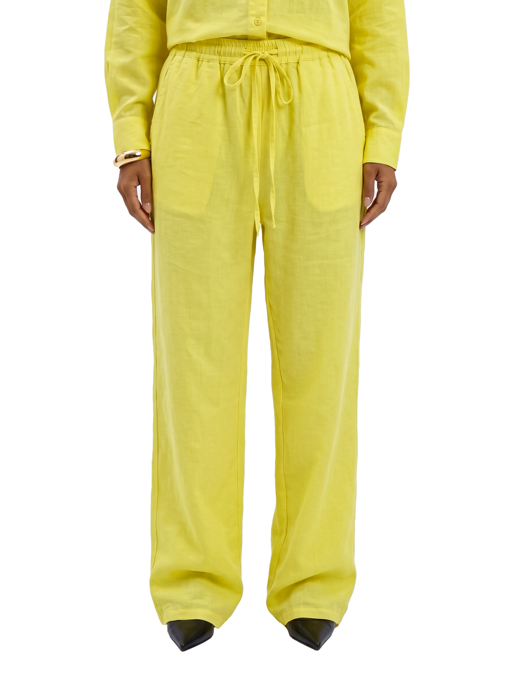 Linen pants - Yellow