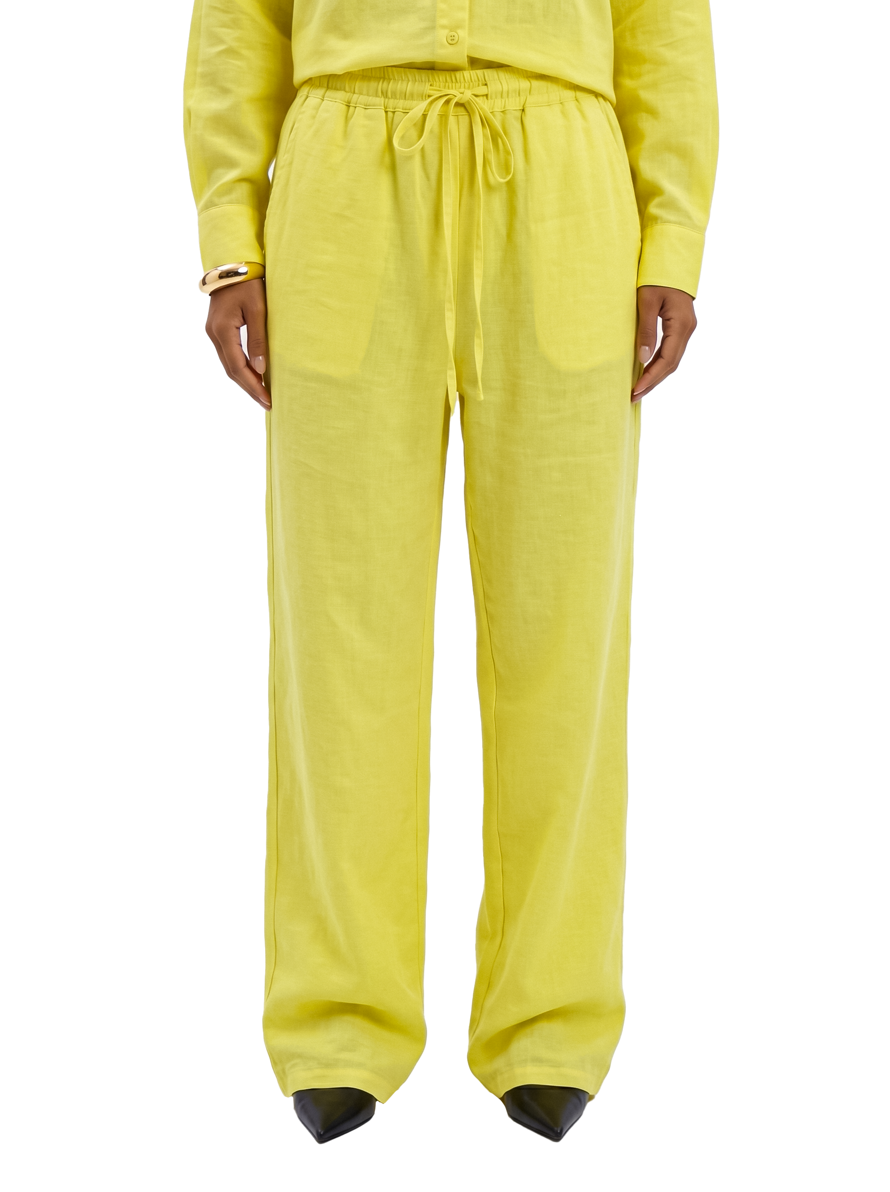 Linen pants - Yellow